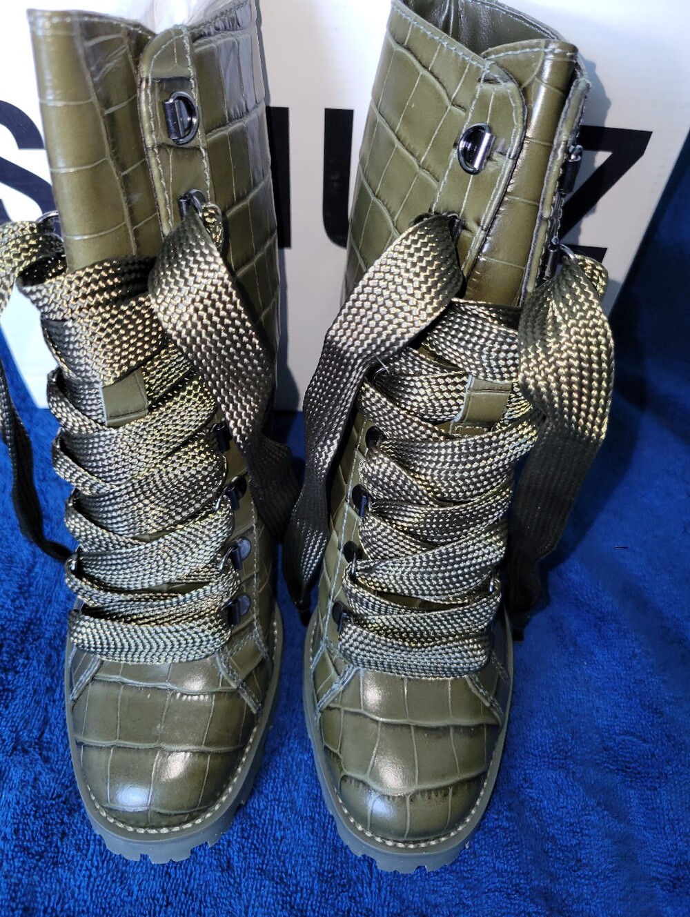 Schutz Miliary Green Boot - Picture 6 of 9